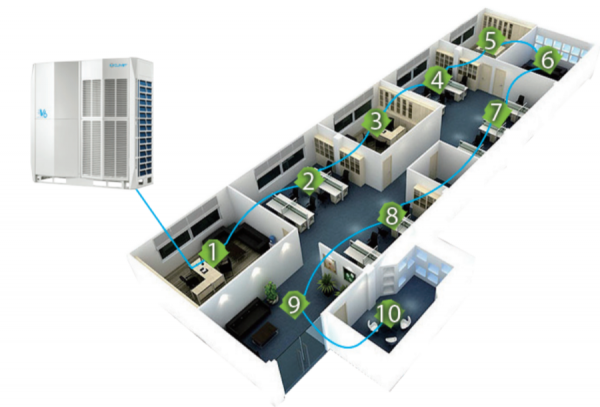 Наружный блок VRF системы 50-59,9 кВт Clivet MV6i-XMi_560T
