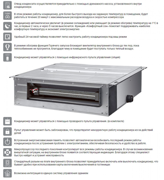 Канальная VRF система 5-5,9 кВт Energolux SMZD18V2AI
