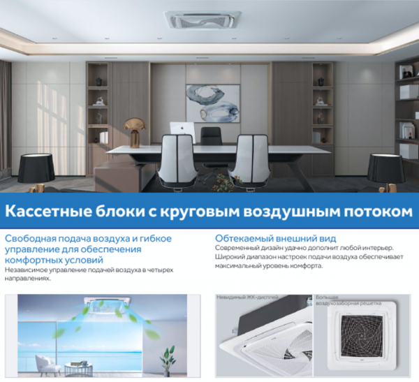 Кассетная VRF система 14-16,9 кВт Haier AB482MNERAB